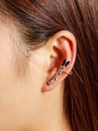 Romwe Rhinestone Embellished Butterfly Ear Cuff 1pcs