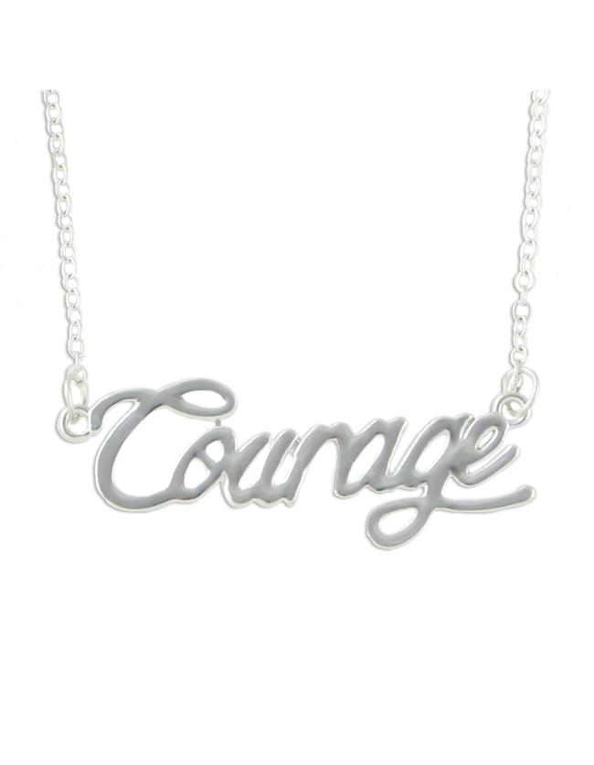 Romwe Silver Plated Personalized Letter Necklace