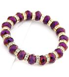 Romwe Fashion Purple Bead Bracelet