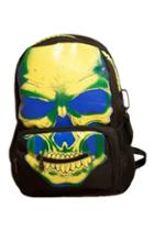 Romwe Colorful Skull Print Backpack