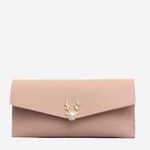Romwe Deer Design Flap Purse