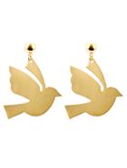 Romwe Pigeon Design Drop Earrings