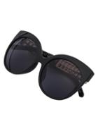 Romwe Black Lenses Cutout Arms Sunglasses