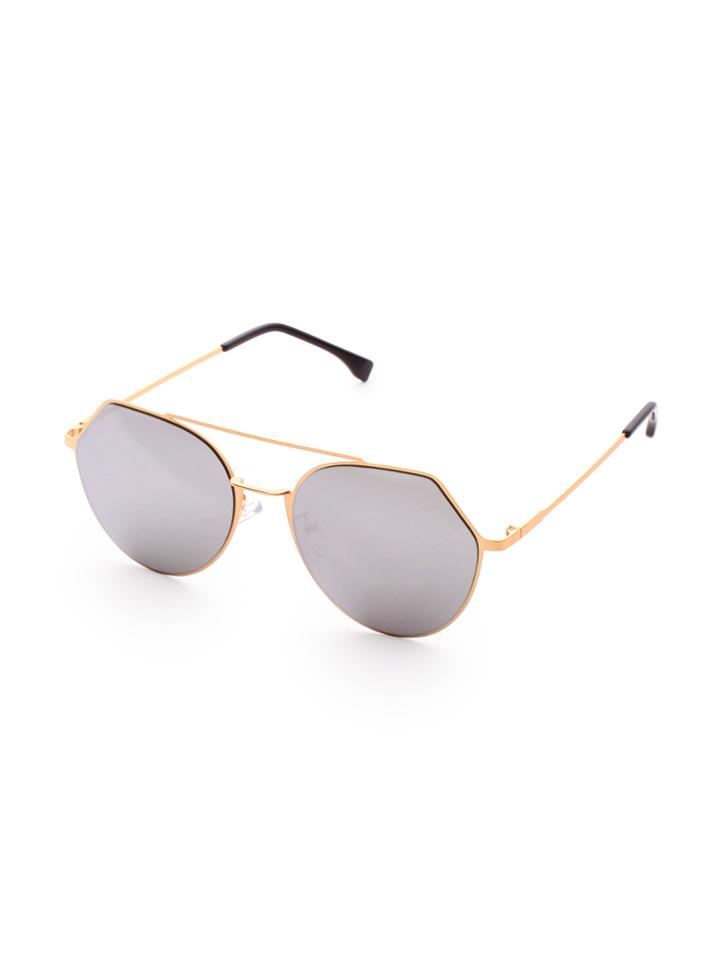Romwe Double Bridge Grey Lens Sunglasses