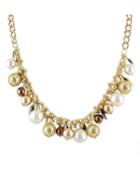 Romwe Latest Design White Women Beads Necklace