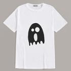 Romwe Guys Ghost Print Tee