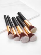 Romwe Two Tone Handle Makeup Brush Set 5pcs