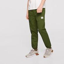 Romwe Guys Elastic Hem Letter Pocket Patched Pants