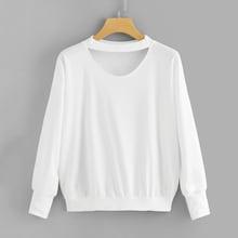Romwe V Cut Mock Neck Pullover