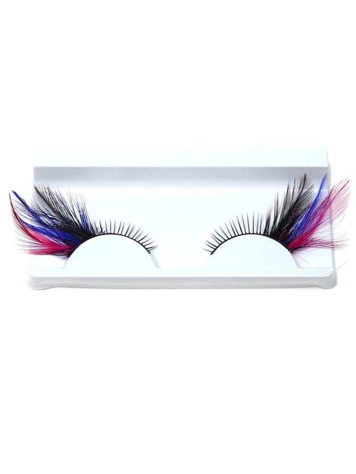 Romwe Natural Long Stylish Feathers False Eyelashes
