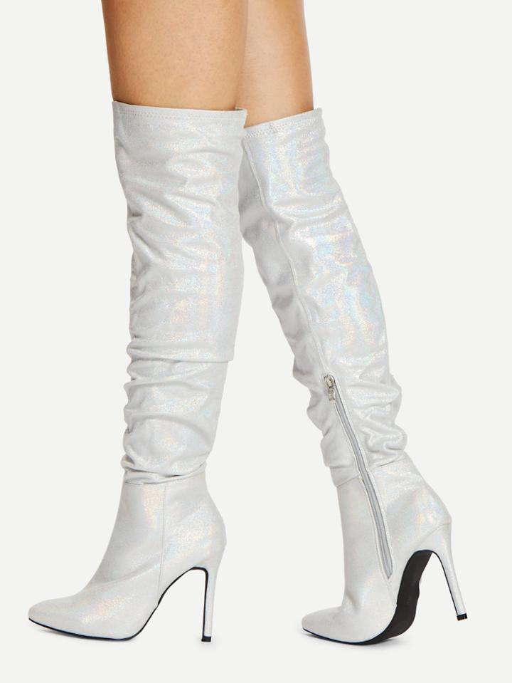 Romwe Stiletto Thigh High Boots