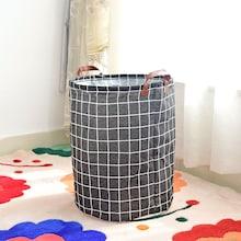 Romwe Plaid Bucket Organizer