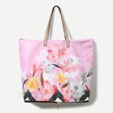 Romwe Floral Print Tote Bag