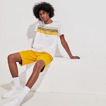 Romwe Guys Striped Tee With Shorts