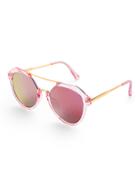 Romwe Top Bar Clear Frame Sunglasses