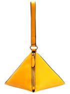 Romwe Yellow Zipper Geometric Shaped Bag