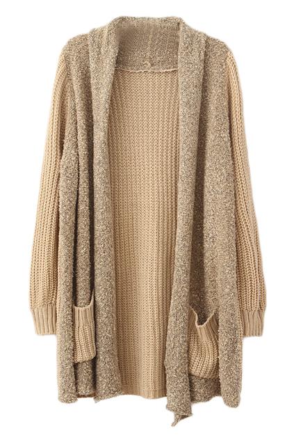Romwe Open Front Cardigan
