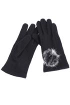 Romwe Ball Top Gloves--black