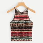 Romwe Graphic Print Cami Top