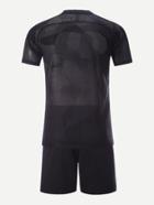 Romwe Men Paris Football Second Guest Team T-shirt With Shorts