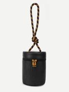 Romwe Double Zipper Design Pu Bucket Bag