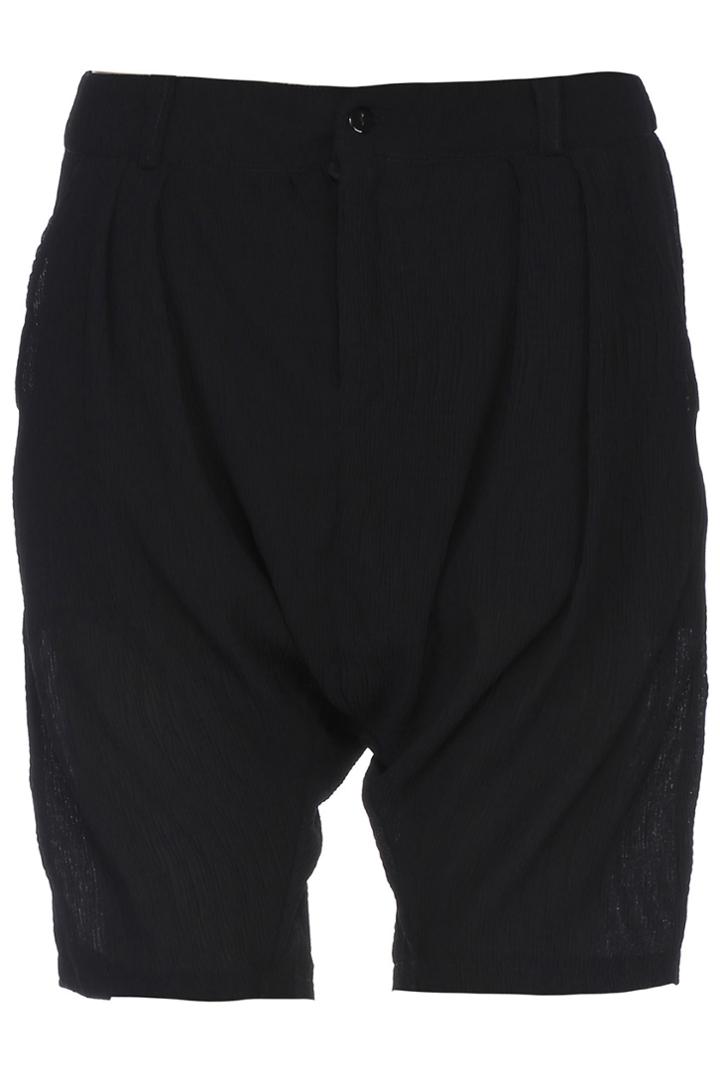 Romwe Romwe Buttoned Black Harem Pants
