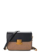 Romwe Two Tone Boxy Flap Bag With Chain Strap