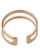 Romwe Gold Hollow Cuff Ring