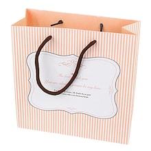 Romwe Stripe Printed Paper Storage Bag 3pcs
