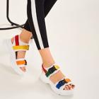 Romwe Release Buckle Chunky Sandals