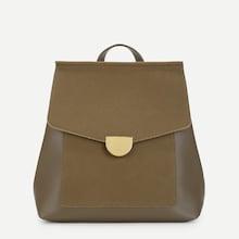 Romwe Metal Detail Flap Pu Backpack