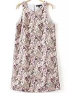 Romwe Sleeveless Paisley Print A-line Dress