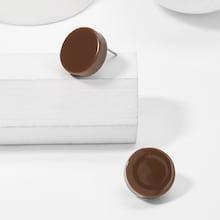 Romwe Plain Round Stud Earrings