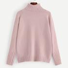 Romwe High Neck Raglan Sleeve Sweater