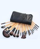 Romwe 24pcs Professional Cosmetic Makeup Brush Set With Black Bag