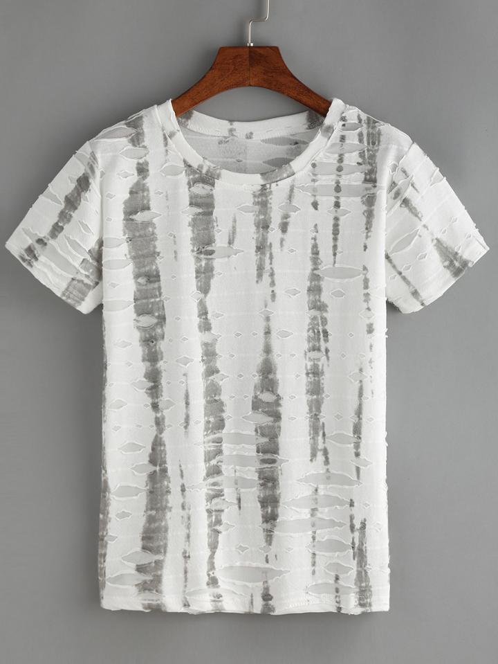 Romwe Tie-dye T-shirt