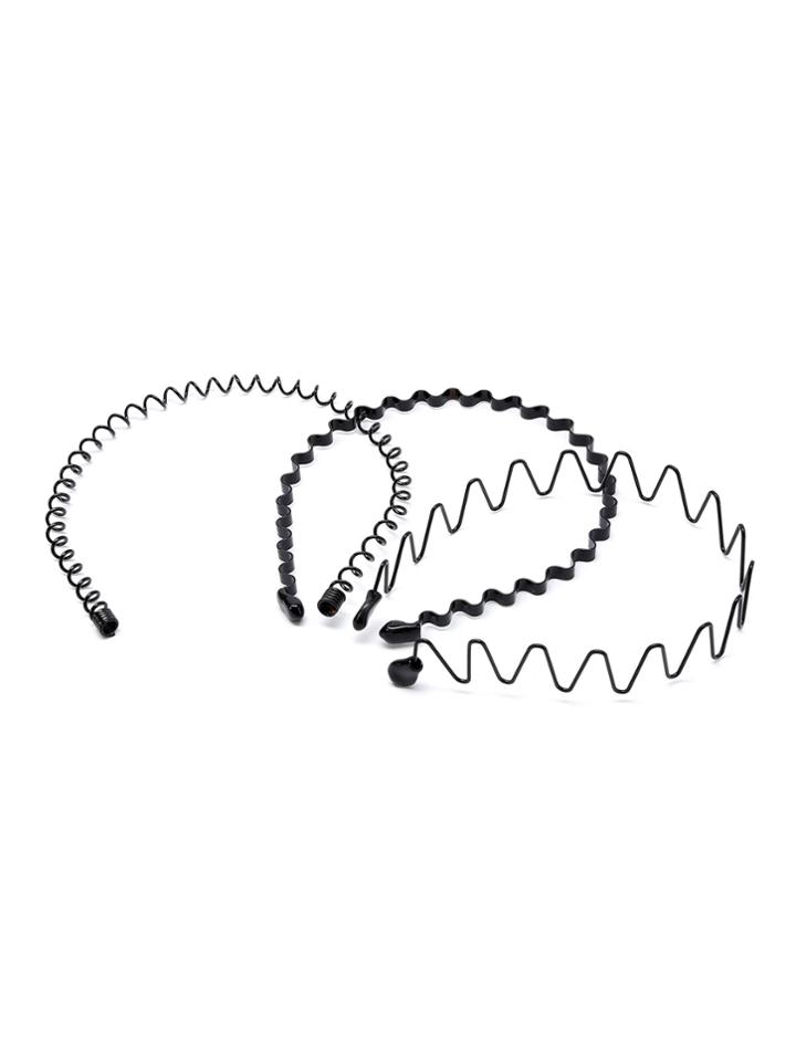 Romwe Wave Shaped Headband 3pcs