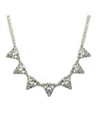 Romwe Rhinestone Triangle Collar Necklace
