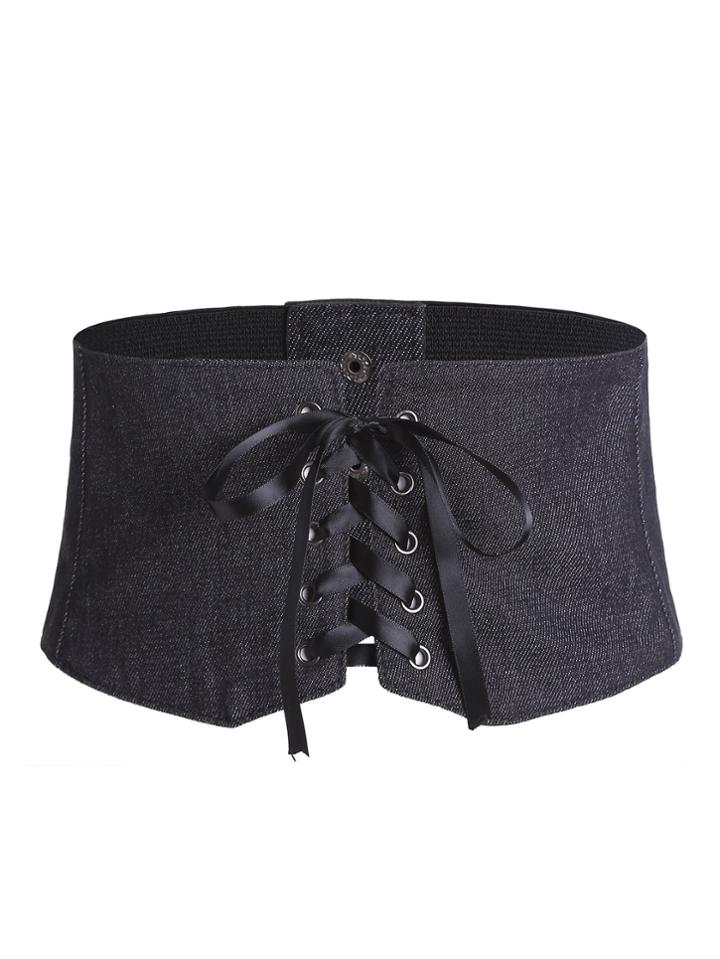 Romwe Criss Cross Corset Belt