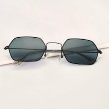 Romwe Guys Irregular Frame Tinted Lens Sunglasses