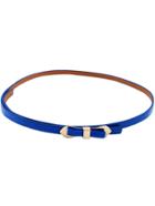 Romwe Neon Blue Bow Belt