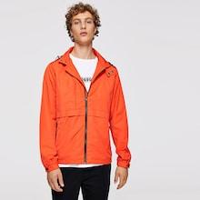 Romwe Guys Zipper Front Hoodie Coat