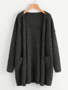 Romwe Dual Pocket Sweater Coat