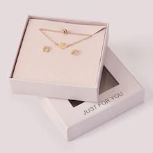 Romwe Mothers Day Gift Bracelet & U-shaped Earrings Set 4packs