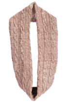 Romwe Classical Cable Knit Khaki Scarf