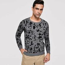 Romwe Men Geo Pattern Jumper
