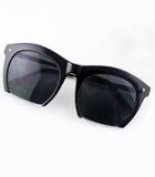 Romwe Fashion Black Rim Sunglasses