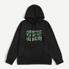 Romwe Men Pocket Front Camo Letter Print Hoodie