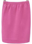 Romwe Ribbed Bodycon Hot Pink Skirt