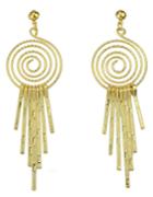 Romwe Fashion Style Gold Plated Long Hanging Earrings